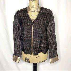 Laura Fisher Bonvallet Woven Art to Wear Blazer
